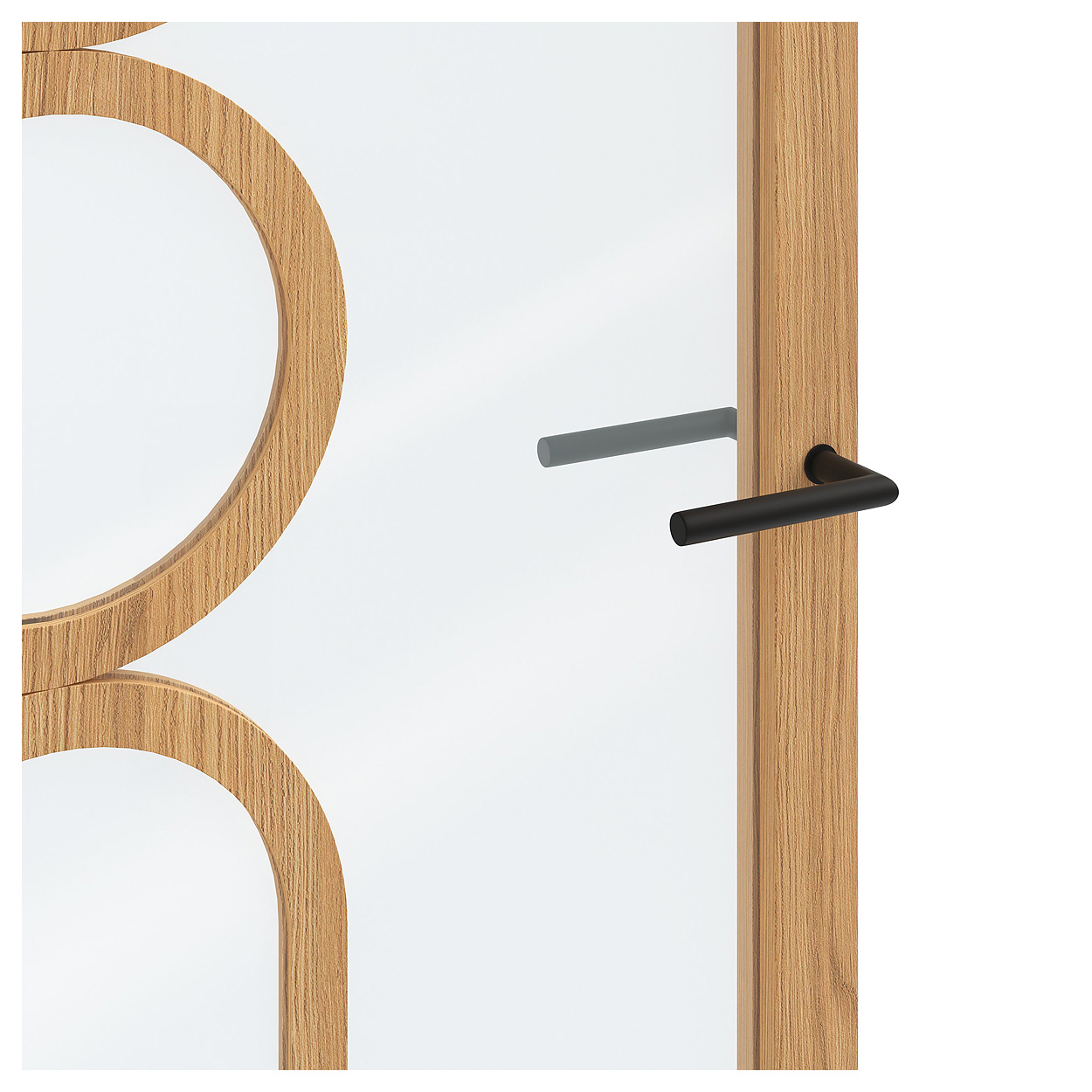Binnendeur Skantrae SSL 14821 Blank Glas Natural Oak